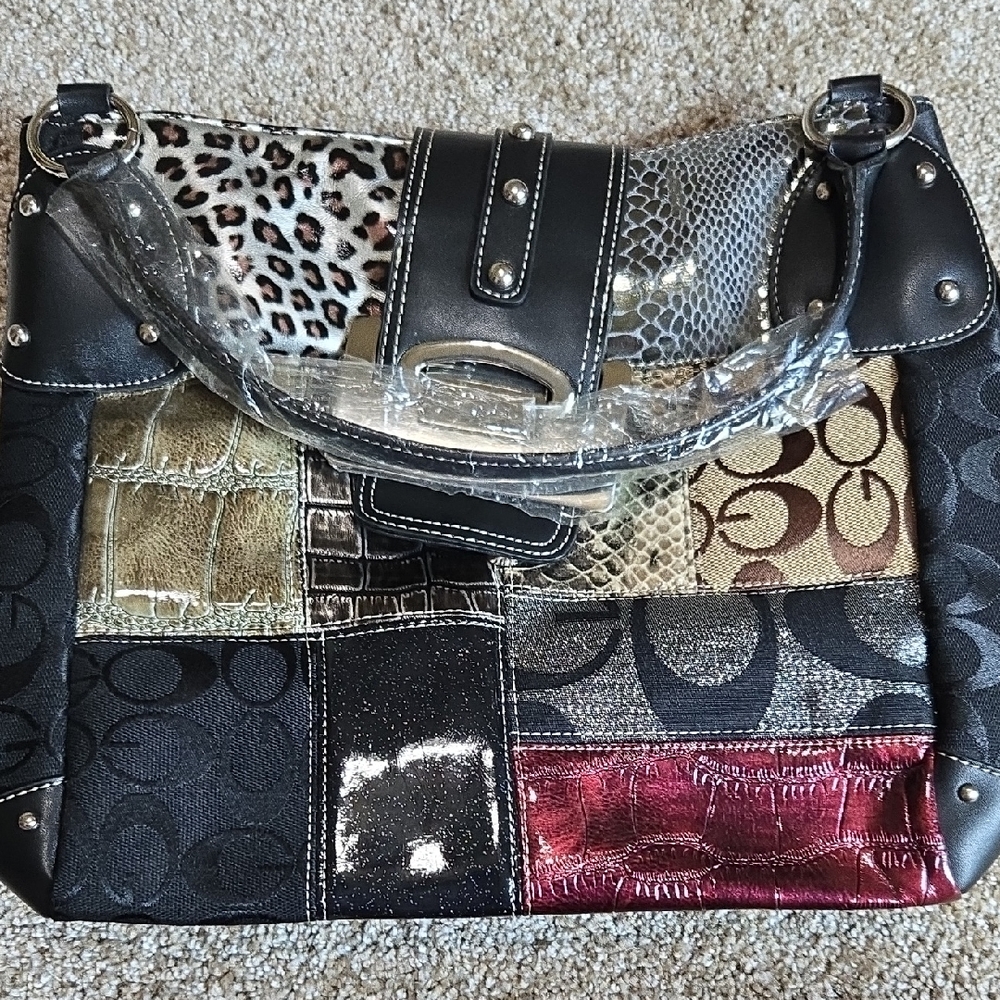 Patchwork Leather Shoulder Bag